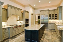 Granite kitchen green cabinets - Dallas TX Dallas TX